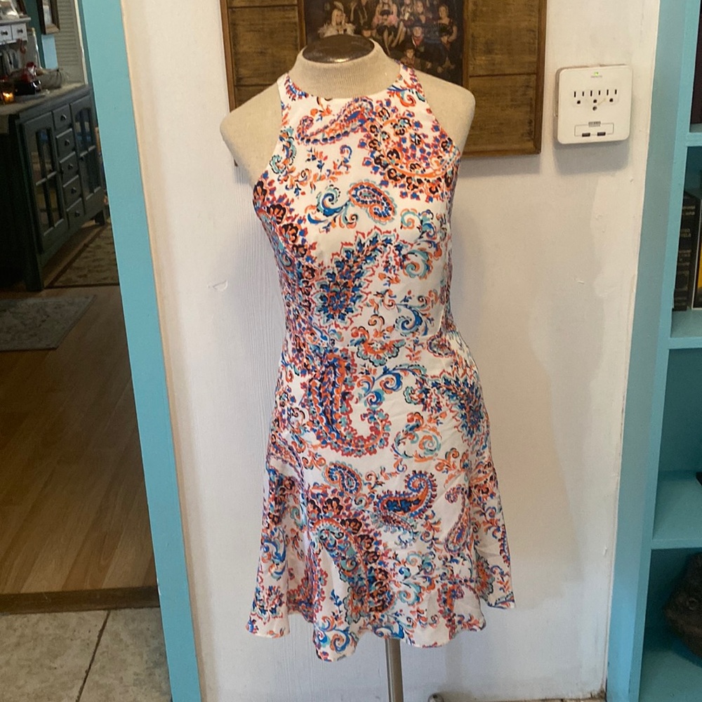NWT Shoshanna Halter Style Dress with back zipper Size 2
